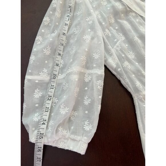 CAbi Midsummer Night White Embroidered Boho Dress Shirtdress Size 0 - Picture 8 of 16